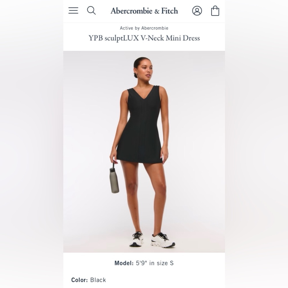 NWT! Abercrombie & Fitch Black Mini Dress
